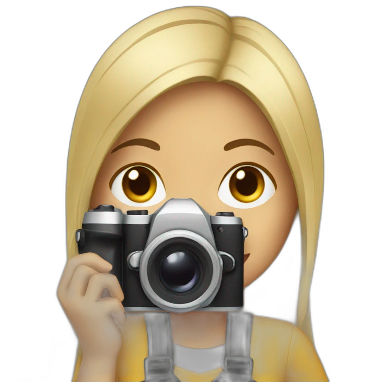 Hiab girl with camera emoji