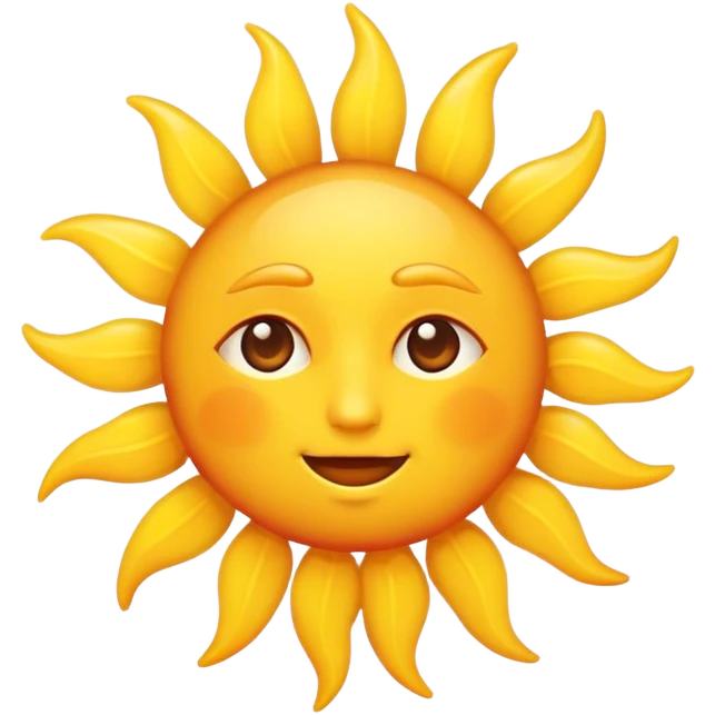 Sun emoji