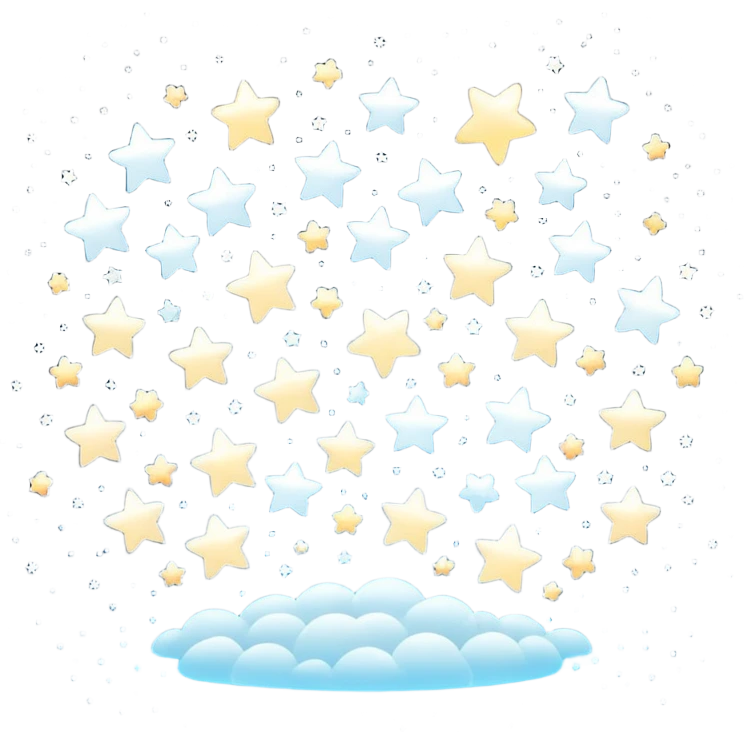 tiny white stars emoji