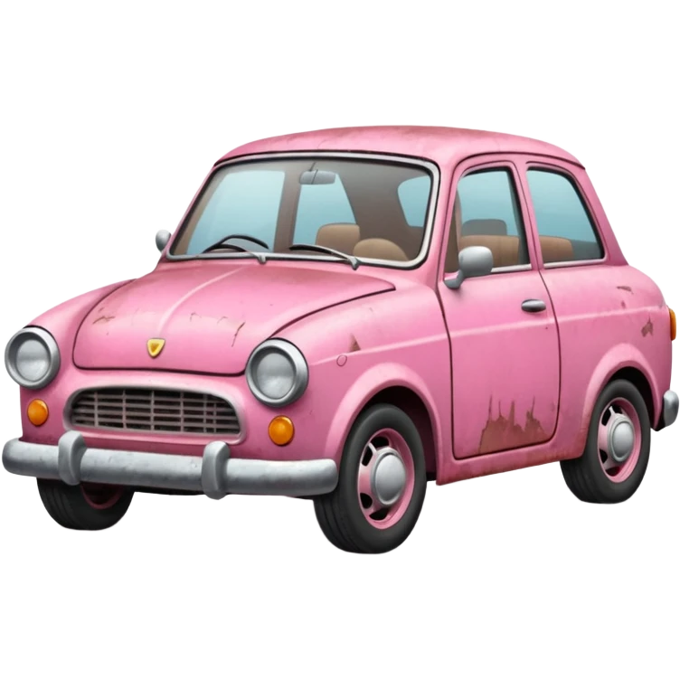 Carro Rosa Quebrado emoji