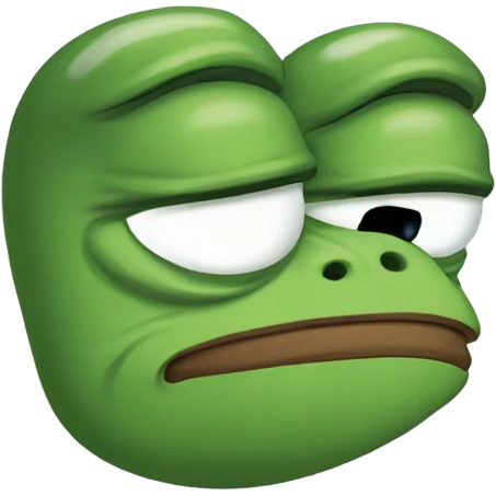 Sad pepe emoji