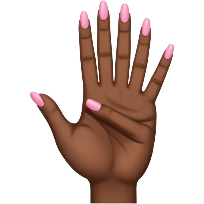 Black hand with middle and index finger crossed with pinky up emoji