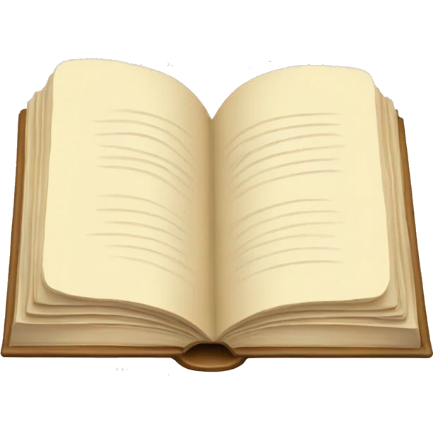 Cream colored book emoji
