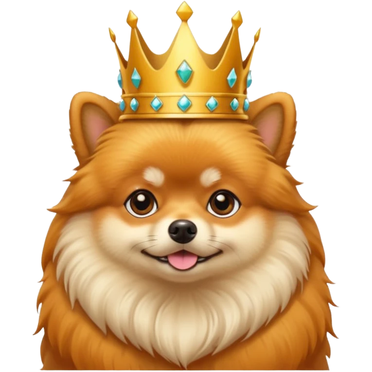 lulu pomeranian crown emoji