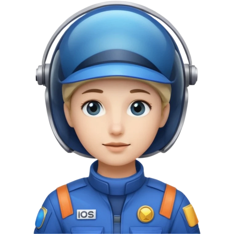 Blue-visor space mechanic emoji