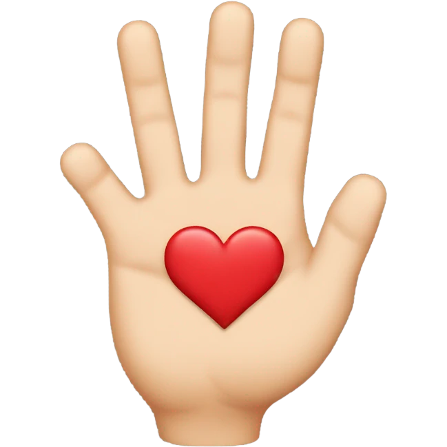 Two hands with index and middle finger making a heart emoji
