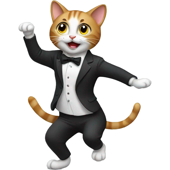 Cat dancing emoji