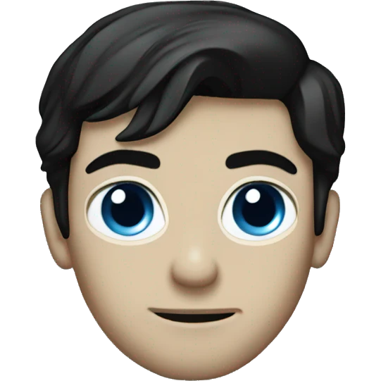 damon salvatore with blue colored eyes emoji