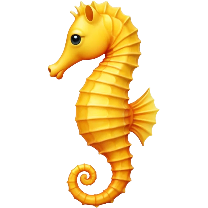 Yellow seahorse horse emoji