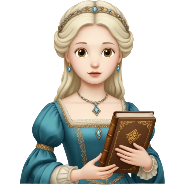 Renaissance lady emoji