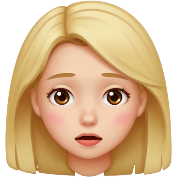Girl embarrassed  emoji