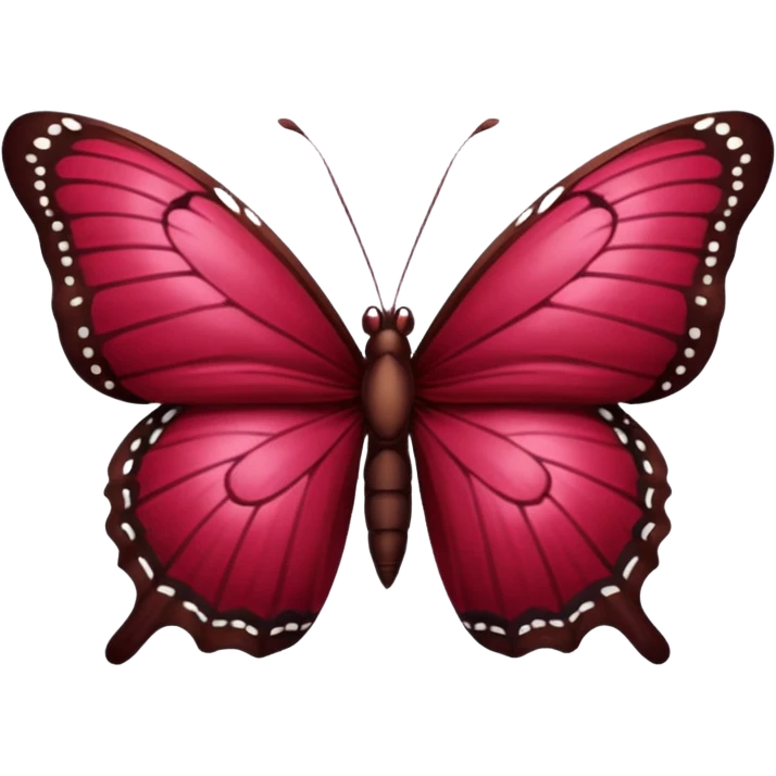 Burgundy butterfly emoji