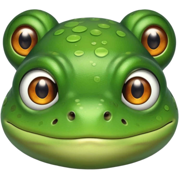 Frog with Asian eyes emoji