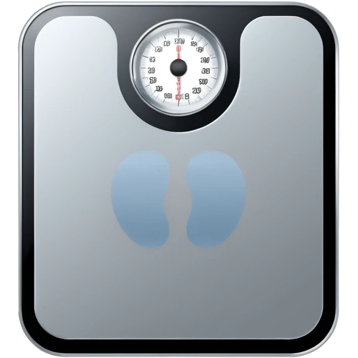 Digital weight scale with 0:00 on it emoji