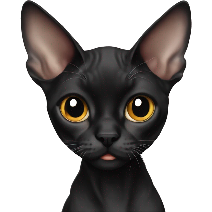 Black Devon Rex emoji