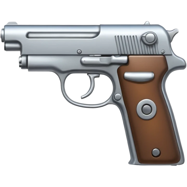 Un emoji con una pistola emoji