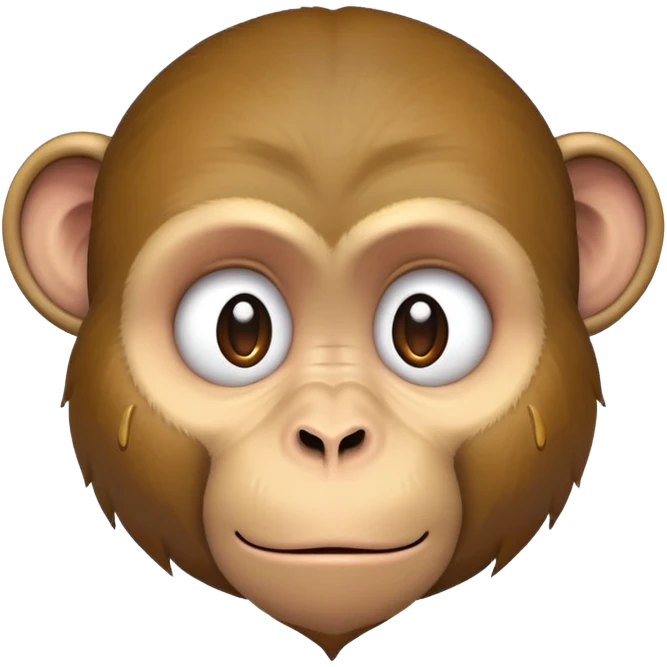 Monkey tearing up emoji