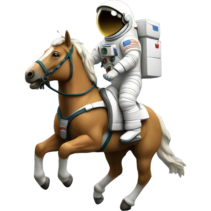 Astronaut on horse emoji