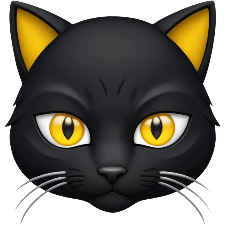 Cara de gato ninja emoji