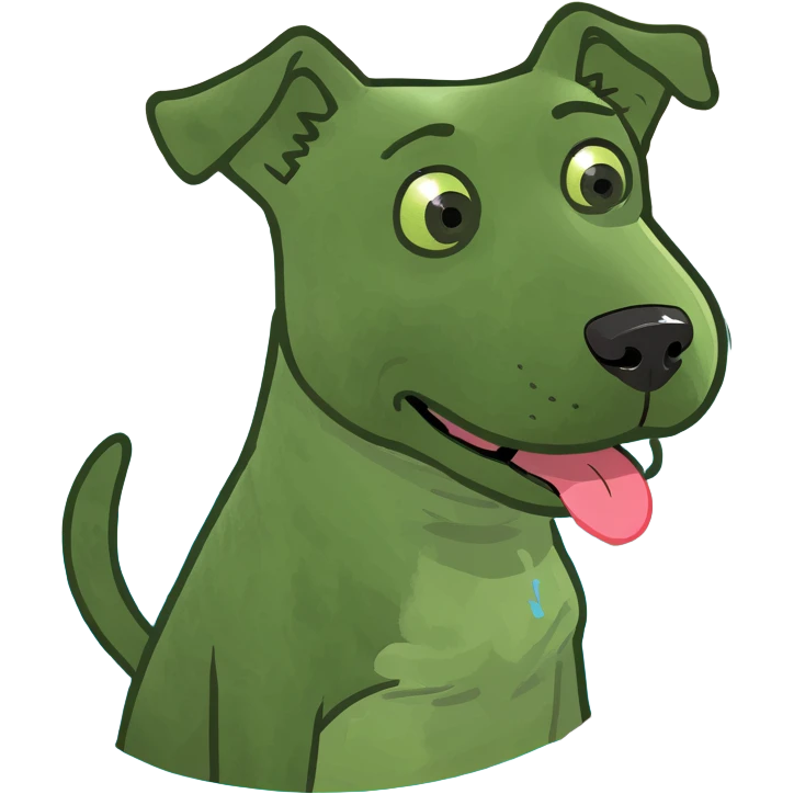 Dog in a pool emoji
