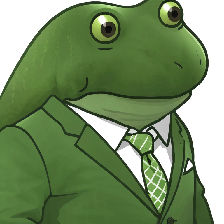 bufo in a japanese suit emoji