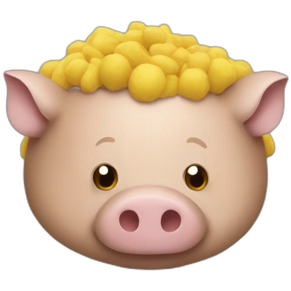 macron sur un cochon emoji
