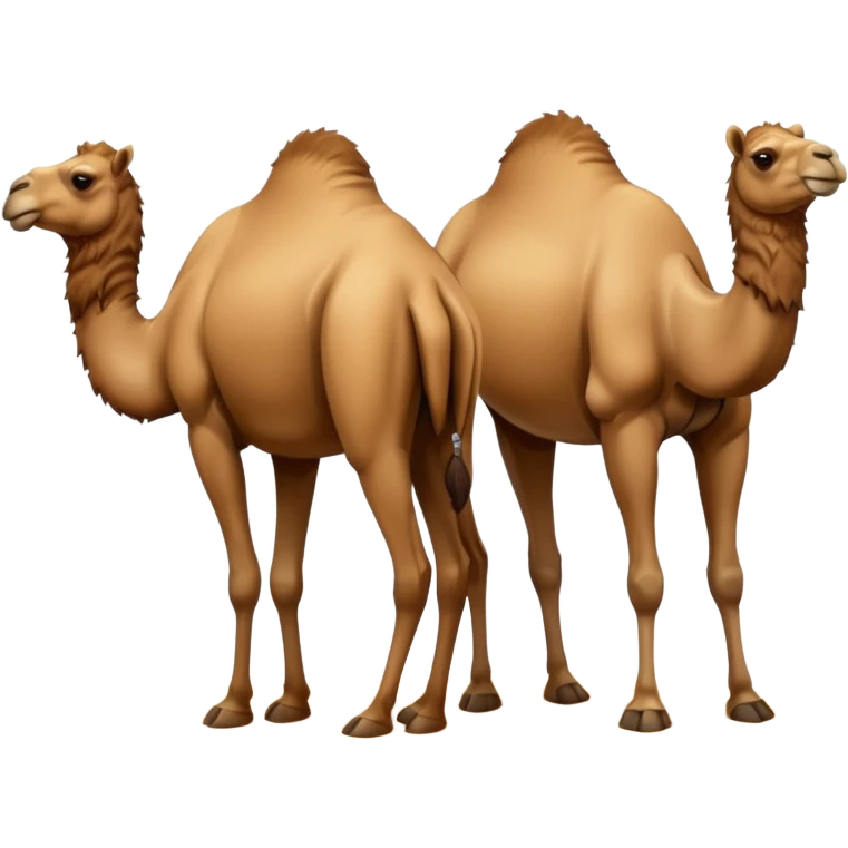 High resolution camels without fur emoji