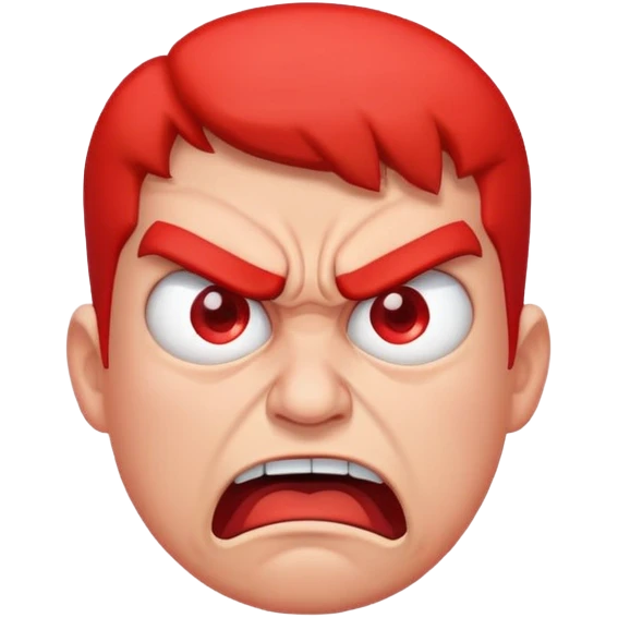 Super mad, annoyed emoji