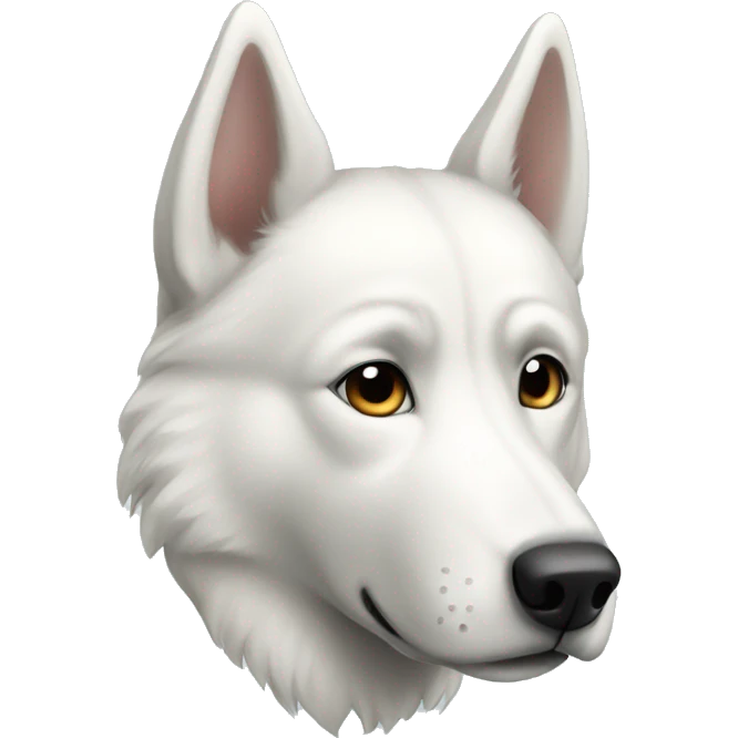 white husky  emoji