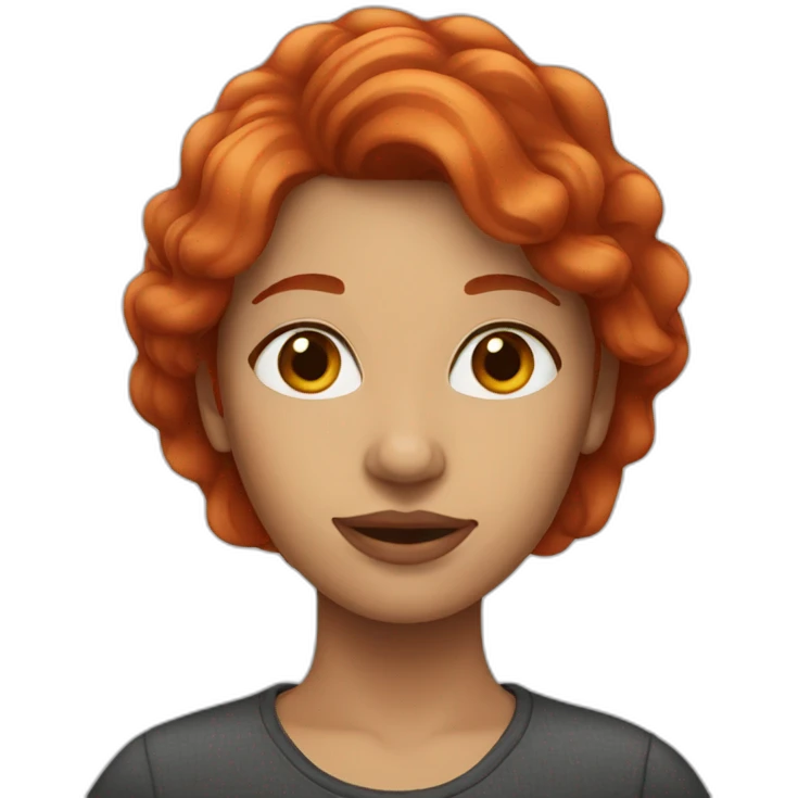 red hair woman emoji