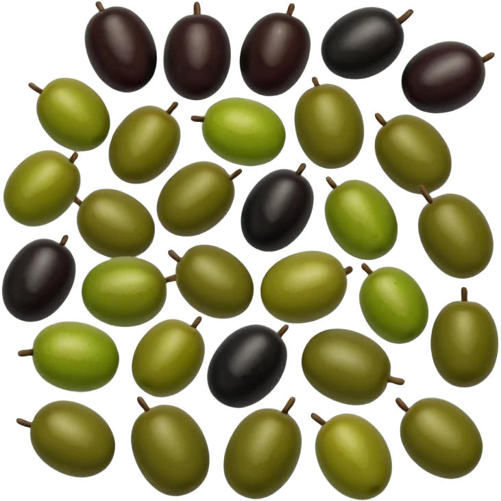 black and green olives emoji