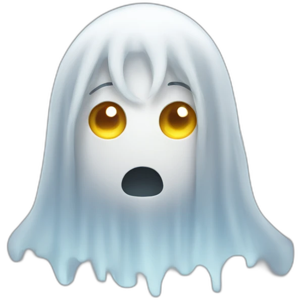 ghost with hair emoji