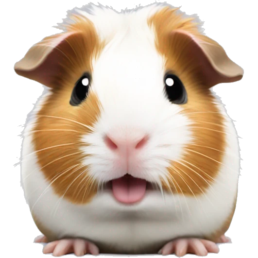Baby guinea pig with tongue out  emoji