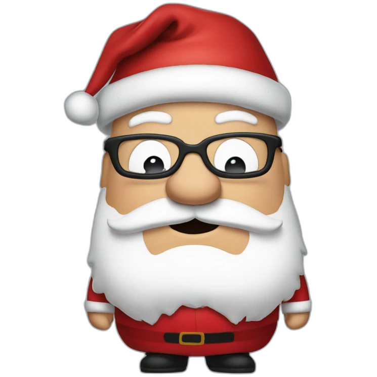 peter griffin dressed as santa claus emoji