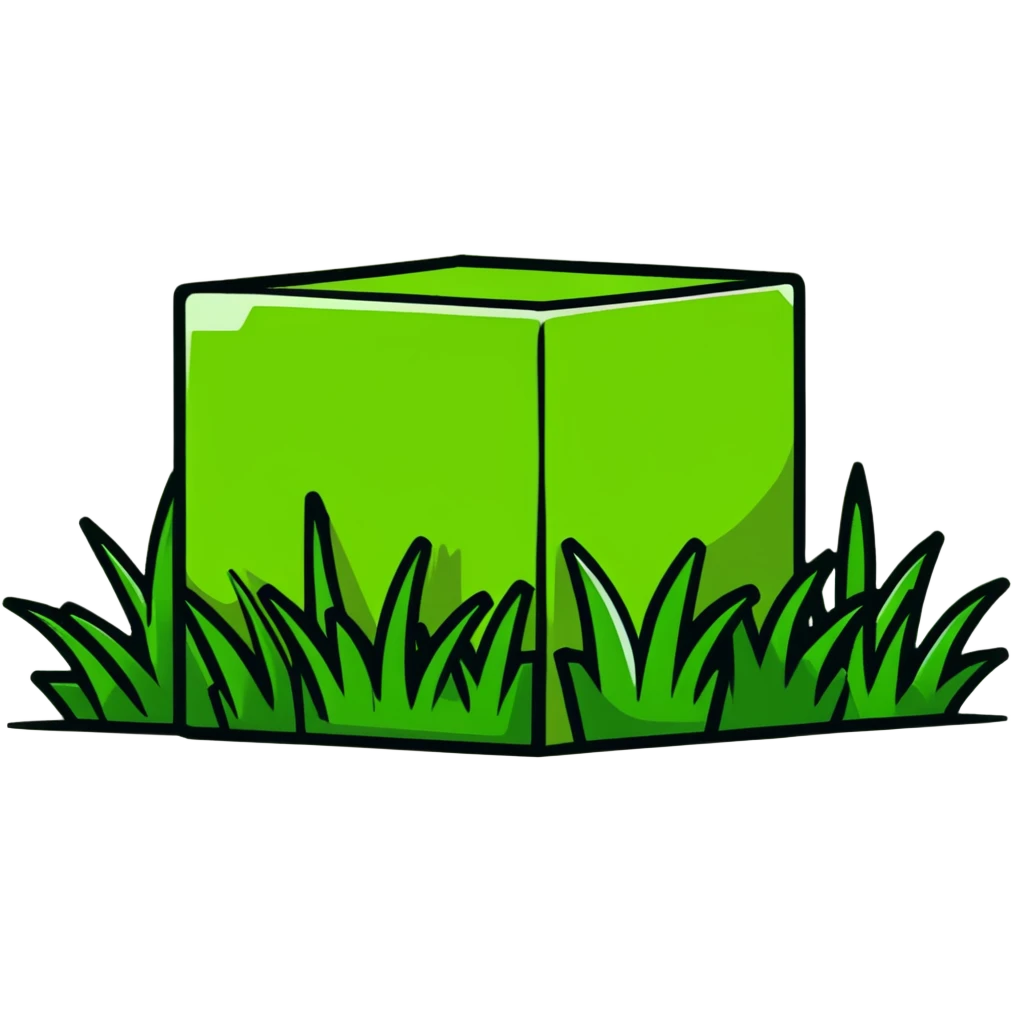 Minecraft grass block emoji