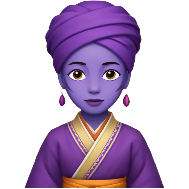 purple guy in rice fields emoji