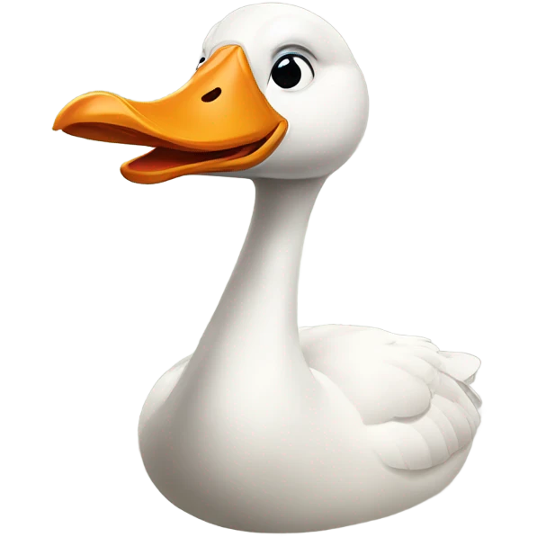 Silly geese goose emoji