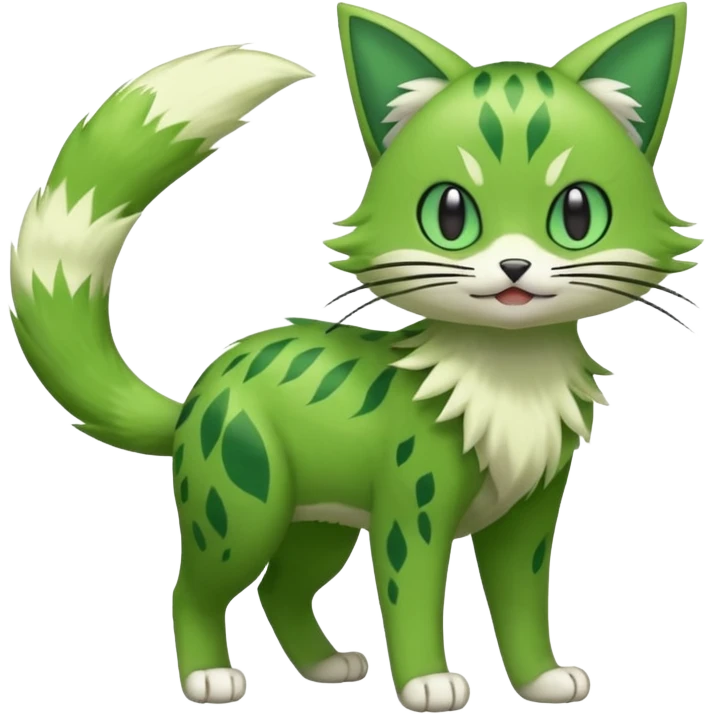 Sprigatito-Meowscarada-Pokémon-Fakémon-animal-fusion (full body) emoji