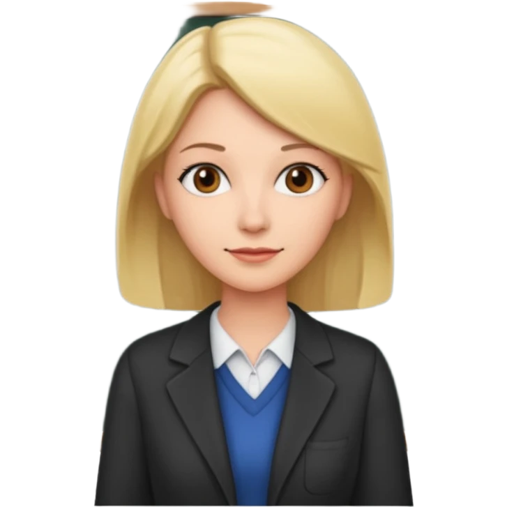 teacher teaching in front of blackboard emoji