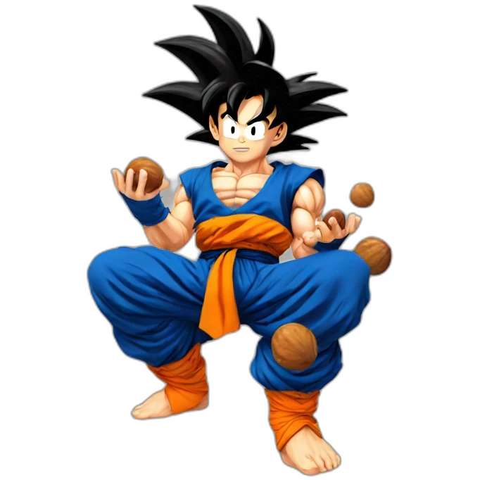 goku holding nuts emoji