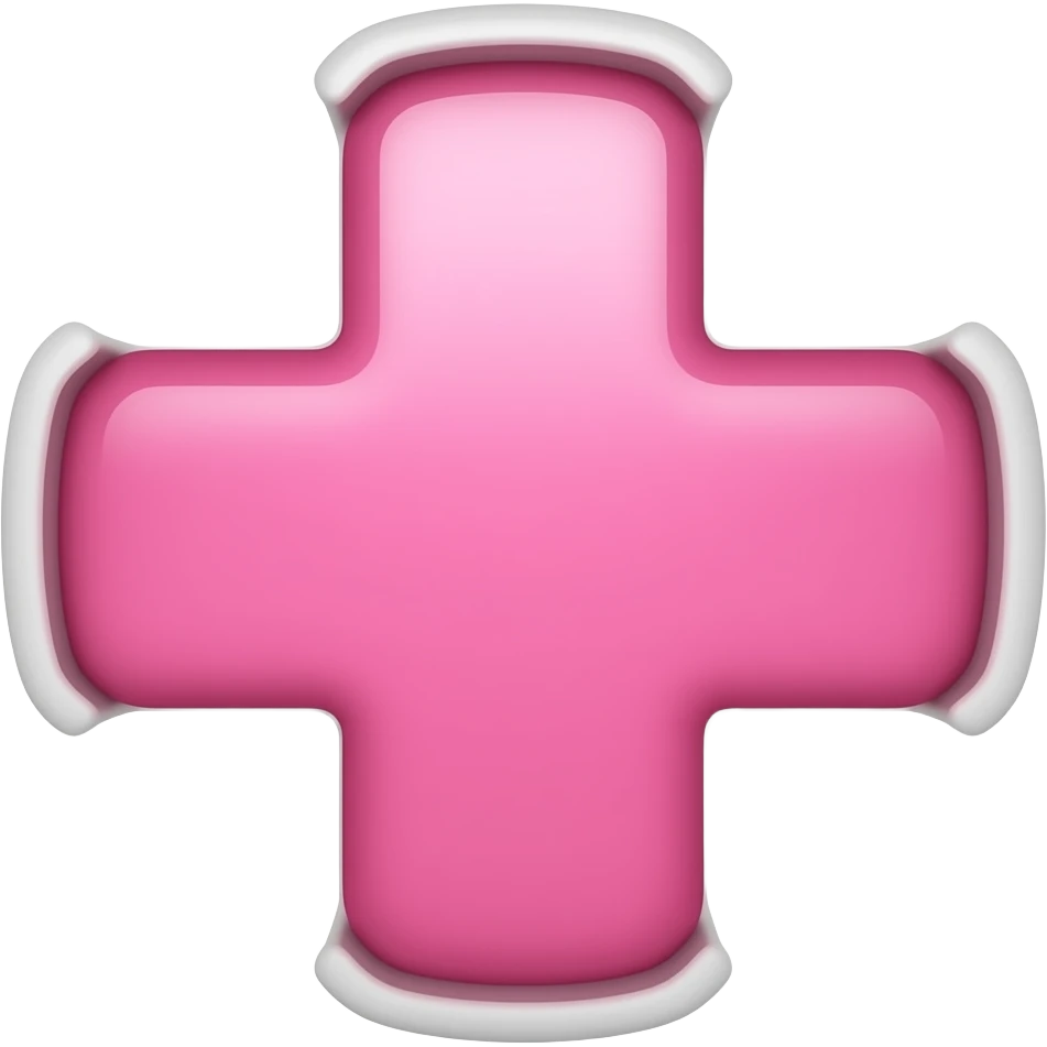 Pink cross emoji