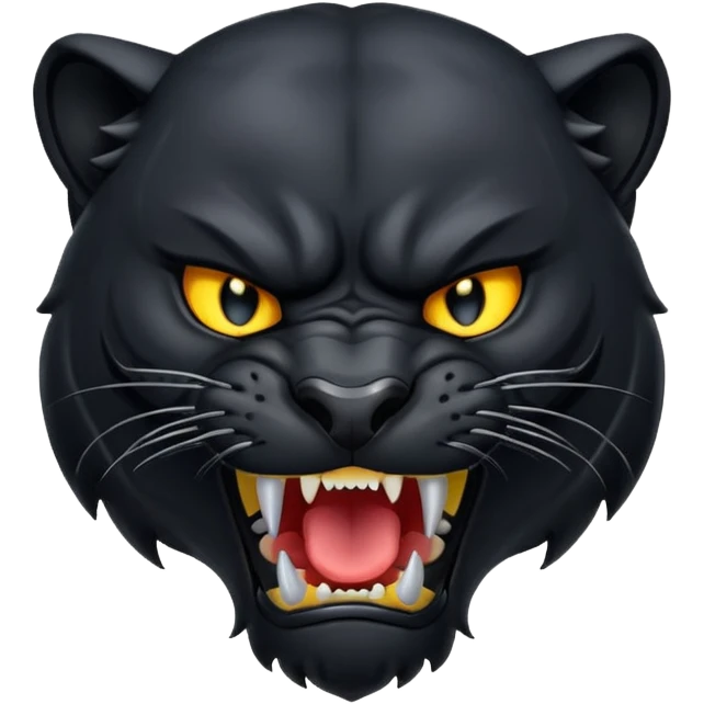angry panther animal emoji