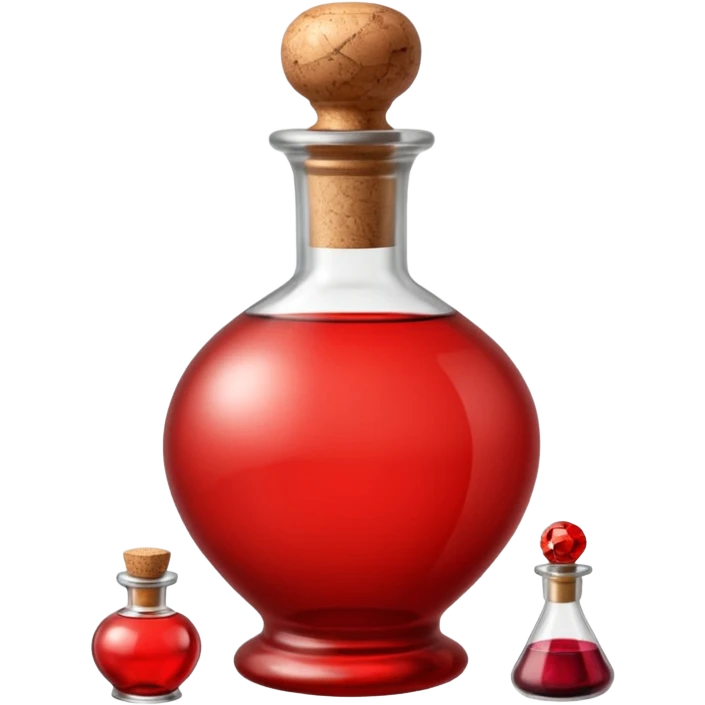 Vintage red potion bottle emoji