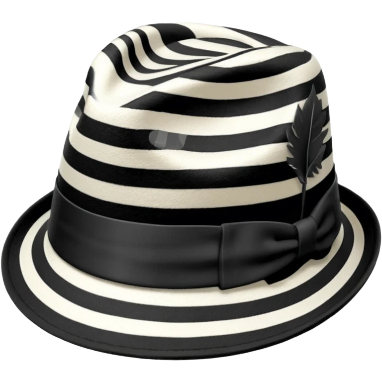 striped Fedora emoji