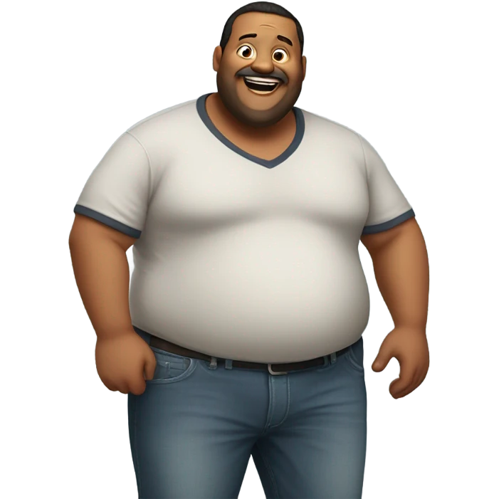 Fat man emoji