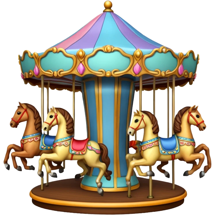 Carrusel con caballos emoji