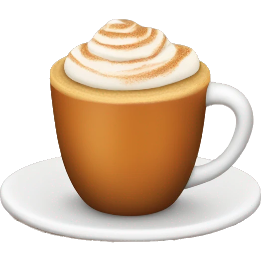 Pumpkin spice latte emoji