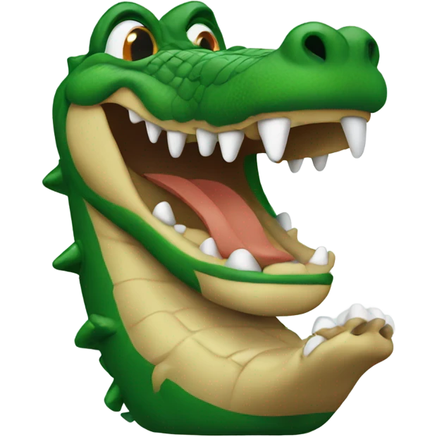 Gator rolling emoji