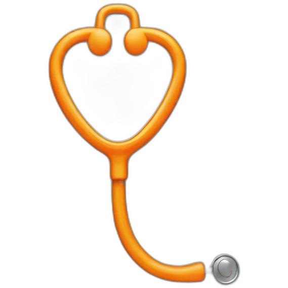 orange stethoscope emoji