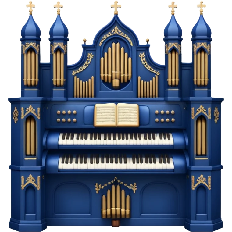 dark blue pipe organ emoji